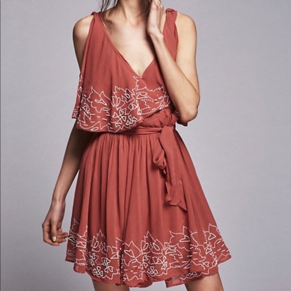 Free People Sylvia Wrap Dress Large